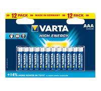 VARTA Blister de 12 Piles High Energy 4903 AAA Micro LR03