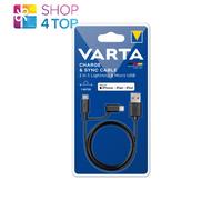 VARTA Charge et Synchronisation Câble 2 IN 1 Micro USB & 8 Pin 57943 1 Mètre