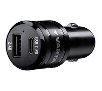 VARTA Chargeur, chargeur de voiture avec 2 ports USB Type C PD et USB A, Car Charger Dual USB, chargeur de auto pour téléphone portable, adaptateur allume-cigare