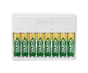 VARTA Chargeur de Piles, charge jusqu'à 8 AA/AAA Piles rechargeables, in ble USB C, Multi Charger, non équipé