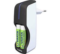 VARTA Chargeur de Piles, incl. 2X AA 2100mAh, chargeur pour piles rechargeables, charge 2 AA/AAA simultanément, Mini Charger