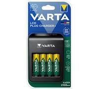 Varta Chargeur Plug pour Batteries Rechargeables AA/AAA 9 V Inclus Port USB/4 Batteries AA 2100 mAh 57687101441