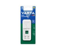 Varta Chargeur Secteur 57656-101-401 pour 2 Piles NiMH AA/AAA, 0.385A, Indicateur LED, Inclut 2 Piles AA (2100mAh) & AAA (800mAh)