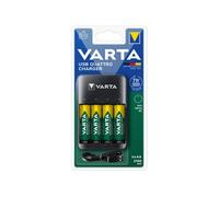 Varta - Chargeur Value Quattro pour 1 à 4 batteries AA ou AAA - inclus 4 Accus 2100 mAh pré-chargés