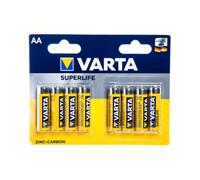 VARTA Chargeurs Marque Modèle CF8 SUPERLIFE Zinco Carbone AA