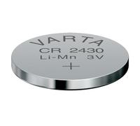 VARTA Piles Bouton CR2430, lot de 1, Lithium Coin, 3V, emballage sécurisé pour les enfants, pour petits appareils électroniques - clés de voiture, télécommandes, balances