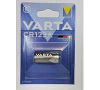 Varta CR123A 1-BL Pile Non-Rechargeable Lithium 3V - Piles Non Rechargeables au Lithium, cylindrique, 3 V, 1 pièce, 1600 mAh, Argent, Violet