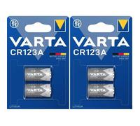 VARTA CR123A (2 blisters de 2 batteries/ 4 Piles)