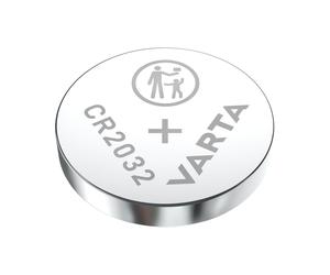Varta CR2032 Pile Bouton Lithium 3V 220mAh, Dimensions 20mm x 3.2mm, Poids 3g, Conditionnement Blister Unitaire, Référence 06032-101-401