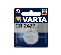 Varta CR2477 Pile Bouton Lithium 3V - Dimensions Emballage 56x9x65mm - Poids 13g - Technologie Usage Unique - 1 Pièce