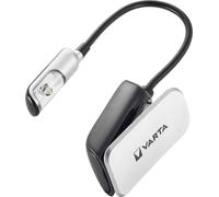 VARTA 16618 Noir, Argent Lampe-torche à cliper LED, Lumière LED