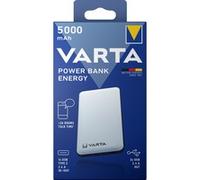 VARTA Energy 5000 Lithium Polymère (LiPo) 5000 mAh Noir, Blanc, Powerbank