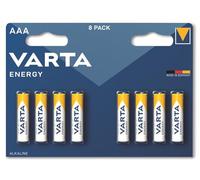 Varta Piles Energy LR03 Micro AAA 1,5 V alcalines 1250 mAh x8