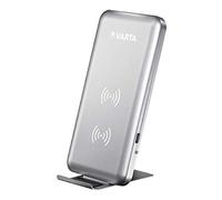 VARTA Fast Wireless Charger, chargeur sans fil, station de charge 15 W pour une meilleure charge (horizontale, verticale, plate), support de charge in ble de charge Micro USB