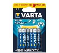 Varta High Energy 4906 - Batterie 6 x type AA - Alcaline Bleu / Jaune G