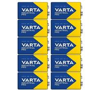 Varta Industrial 4022 Lot de 10 Piles alcalines MN1604 6LR61 9 V