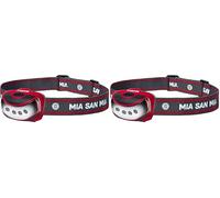 Varta Lampe Frontale LED FC Bayern Munich, incl. 3x piles AAA, Head Light, lumière avec deux modes d'éclairage, torche frontale, extrêmement légère, design sportif, résistante aux éclaboussures