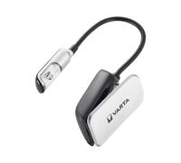 Varta Lampe-torche à cliper LED 9lm Noir/Argent, 1 LED, Portée 7.5m, Plastique, Pile CR2032 (x2), Autonomie 26h, 255mm, 36g - Réf. 16618-101-421