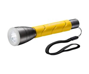 Varta Lampe torche LED F20, Outdoor, 2 modes d'éclairage, IPX4, dragonne | aluminium anodisé, Angel Eye phosphorescent, poignée caoutchoutée, incl. 2x AA Piles, boîtier robuste et durable