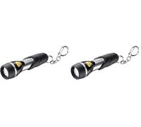 Varta Lampe Torche LED incl. 1x pile AAA, Day Light Key Chain, lampe de poche à clé pratique, lumière résistante aux chocs, porte-clés idéal pour la maison, l'extérieur (Lot de 2)