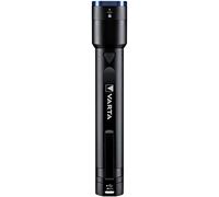 VARTA Lampe Torche LED & Power Bank (2600mAh), rechargeable, Night Cutter F30R Premium, lampe de poche avec 4 modes d'éclairage, incl. câble de charge Micro-USB, résistante aux éclaboussures, noire