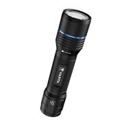 VARTA Lampe Torche LED rechargeable, Night Cutter Pro F20R, pour usage extérieur ou domestique, 1 000 lm, Étanchéité IP67, Aluminium de qualité aéronautique, Mise au point précise, Cordon inclus