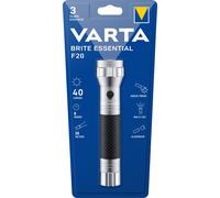 VARTA LED lampe de poche Brite Essential F20 40lm excl. 2x piles Baby C | Paquet (1 pièce)