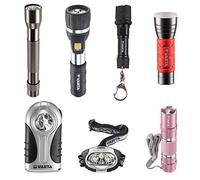 Varta Leuchten Mix Lot de 80 - 12 x Day Light F20, 12 x Silver Light F10, 12 x LED en aluminium Light F10, 12 x clignotants indestructifs Key Chain Light F10, 12 x Rouge à lèvres Light