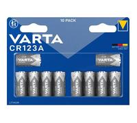 Varta - lithium Cylindr. CR123A Bli10 Pile photo CR-123A lithium 1430 mAh 3 v 10 pc(s) Q405692