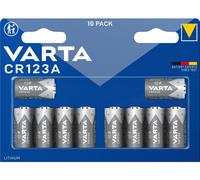 Varta LITHIUM Cylindr. CR123A Bli10 Pile photo CR-123A lithium 1430 mAh 3 V 10 pc(s)