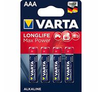 Blister de 4 piles LONGLIFE Max Power LR03 AAA 1,5V - VARTA - 4703110404