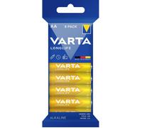 Varta Piles LONGLIFE AA LR6 alcalines 2800 mAh 1,5 V – 8 pièces
