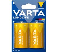 Varta Longlife Lot de 2 Piles Mono D 4120 LR20 sous Blister