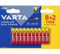 Varta Longlife Max Power AAA Blister 10 (8+2) Pile LR3 (AAA) alcaline(s) 1.5 V 10 pc(s)