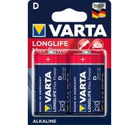 Pile alcaline D (LR20) Varta Long-life Max Power D, lot de 2