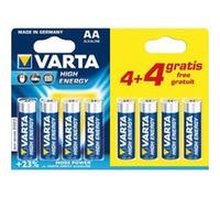 VARTA LONGLIFE POWER 4 + 4 (FREE) AA Bleu / Argent G