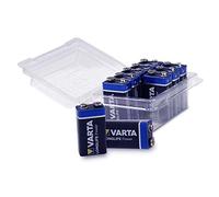 Varta Longlife Power 4922 Lot de 10 Piles 9 V avec boîte de Rangement refermable Weiss - More Power + (Anciennes Piles High Energy) Lot de 10 Blocs de 9 V. 10er-Box