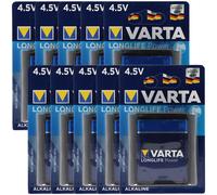 Varta Longlife Power anciennement High Energy 4912 Pile plate 4,5V, MN1203, 3LR12, 3LR12P Boîte de 10 pièces