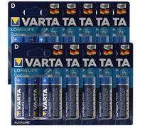 Varta Longlife Power (anciennement High Energy) Piles Mono D 4920 10x 2er Blister
