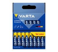 VARTA Piles AAA, Lot de 16, Longlife Power, alcalines