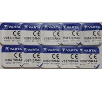 VARTA lot de 10 piles boutons sR44 v357/228/280-62/d357H/357/sR44W/sR44P/v27