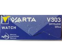 VARTA Lot de 10 Piles oxyde Argent pour Montres V303 (SR44) 1,55 Volt