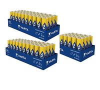 Varta Lot de 100 piles alcalines Varta 04006 Mignon AA LR06 1,5 V Industrial Shrinkwrap