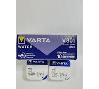 VARTA Lot de 12 Piles oxyde argent pour montres V301 (SR43) 1,55 Volt
