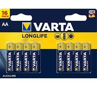 Varta Lot de 16 piles alcalines AA - Longue durée de vie