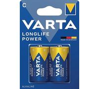VARTA Lot de 2 Blisters de 2 piles alcaline LongLife Power Baby (C/LR14)