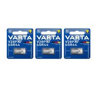 VARTA Lot de 3 Blisters de 1 Pile Silver 6,2V 4028 V28 PX 4SR44