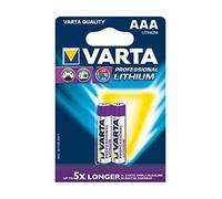 VARTA Lot de 3 Blisters de 2 Piles Lithium "Professional Lithium" Micro (AAA) LR03 1,5V
