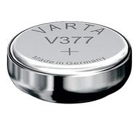 VARTA Lot de 3 Piles oxyde argent pour montres, V377 (SR66), 1,55 Volt