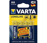 Varta Lot de 4 piles alcalines AA - Longue durée de vie